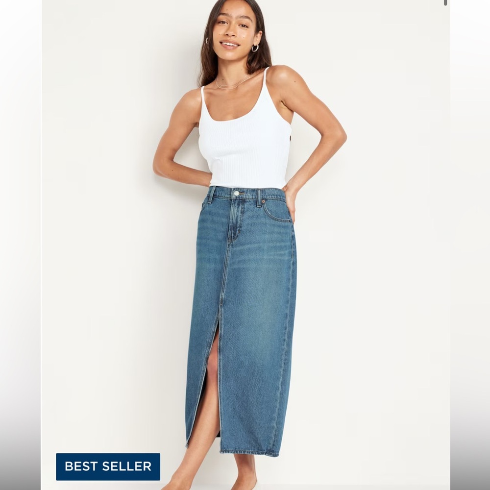 Jean Skirt. Worn once.